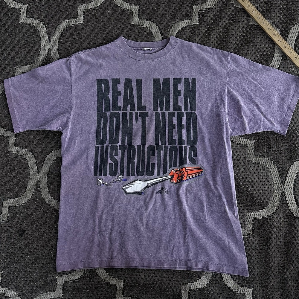 Vintage Home Improvement Real Men Dont Need Instructions Promo TV Show T Shirt